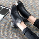 Lovely Black Solid PU Boots