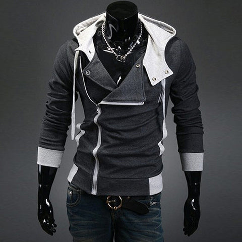 Men's Deep Grey Men Coat