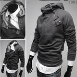 Men's Cute Dark Grey Sweater-Coat