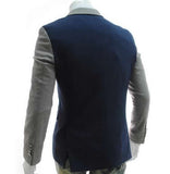 Men's Sexy Navy+Grey Blazer