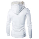 Men's Lovely Hooded White Coat