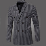 Men's Sweet Grey Striped Blazer