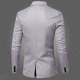 Men's Sexy Light Grey Coat